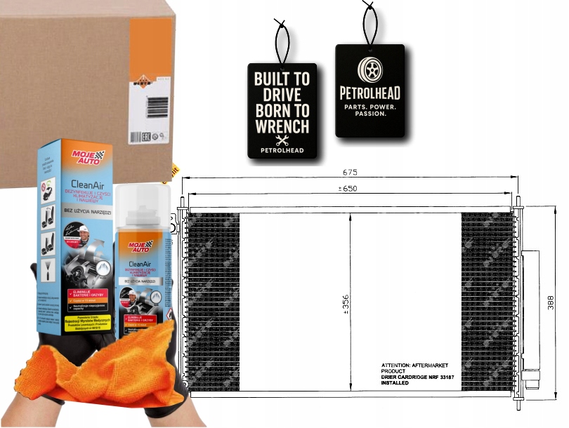 Kondenzátor Klimatizace Honda Accord 03 Viz Kata #Petrolhead Pro+ Kit9