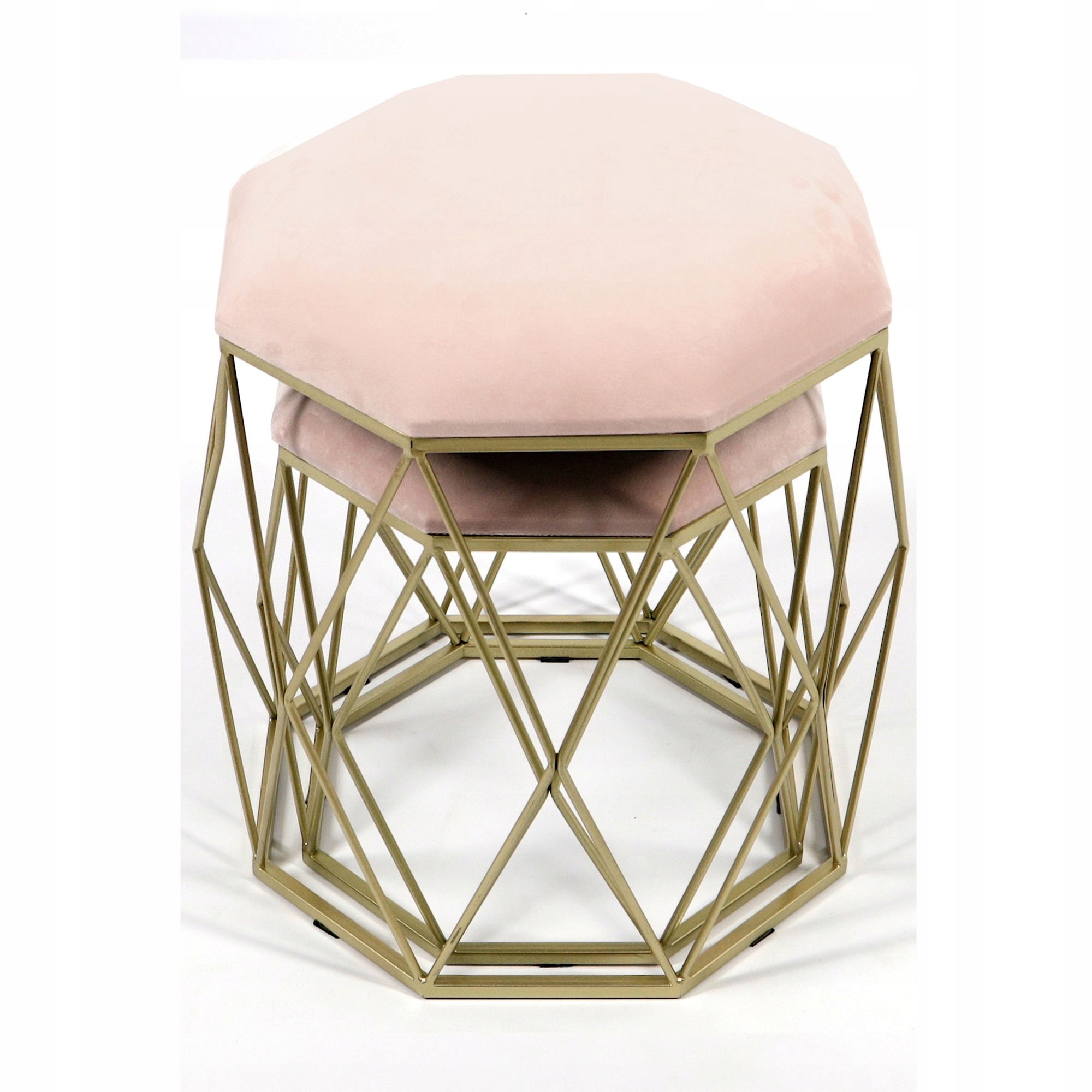 Pufa Welurowa Złota Różowa Welur 37 + 45cm 2w1 EAN (GTIN) 5907766643791