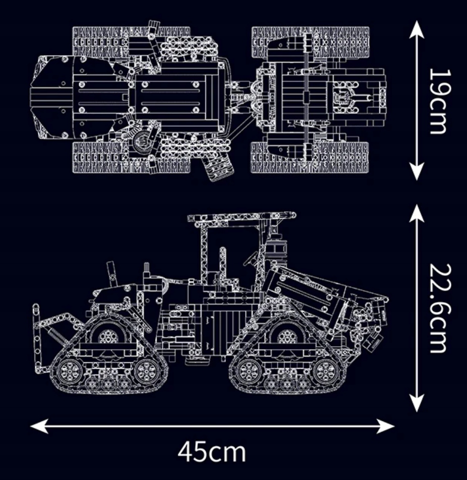 Bloki traktora vadāms CASE 1698-bloki 3-dzinēju pilots 45cm PNEUMĀTIKA Sertifikāti un atzinumi CE