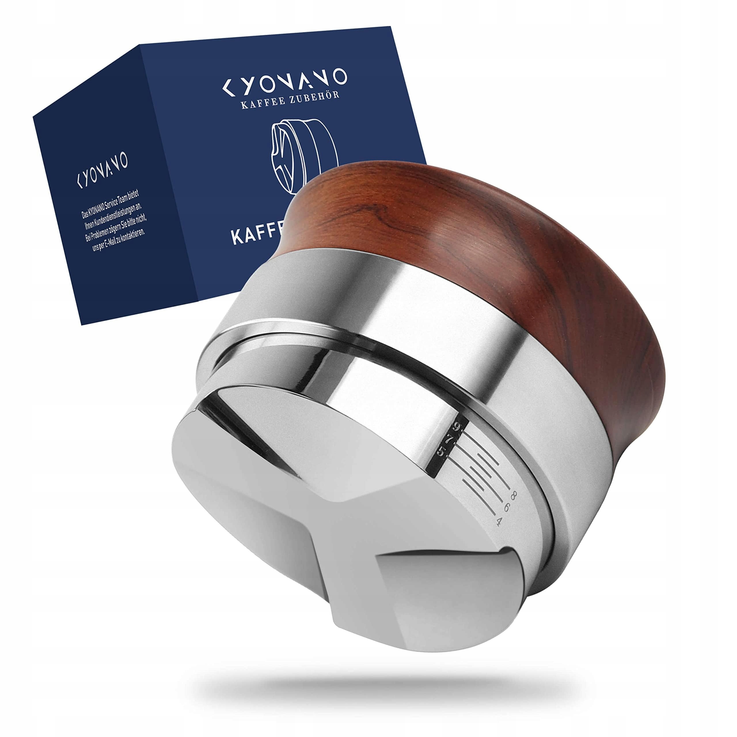 Levně Distributor kávy nastavitelný leveling Tool 58 mm dřevěný