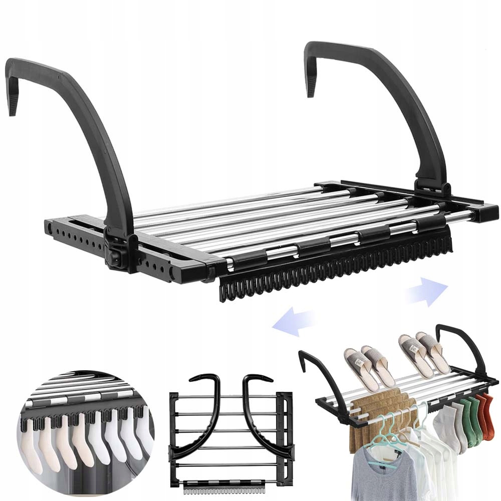 Levně Sušák Na Prádlo Univerzální Nerezový Roztažitelný 64-110 CM