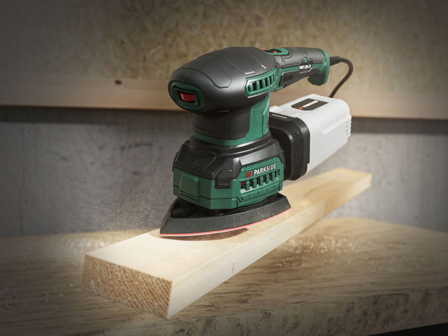 SZLIFIERKA MIMOŚRODOWA OSCYLACYJNA WIELOFUNKCYJNA 200 W 230V + AKCESORIA Seria PMFS