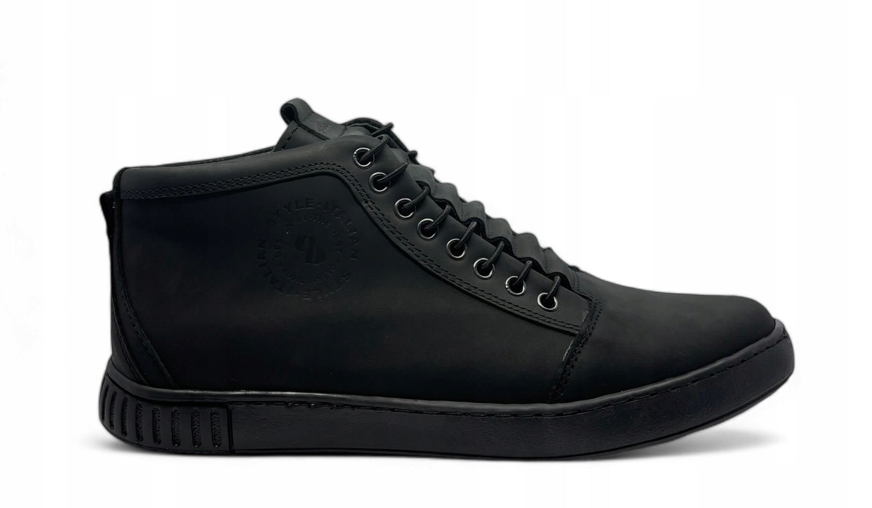 Polbut pánské kožené polobotky nad kotník 2122 černé velikost 44