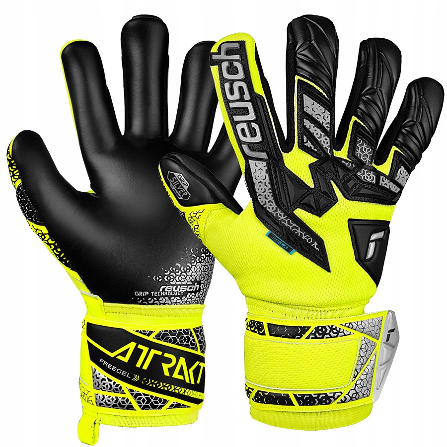 Reusch Attrakt Freegel Silver Junior (6,5) Dětské rukavice Žluté