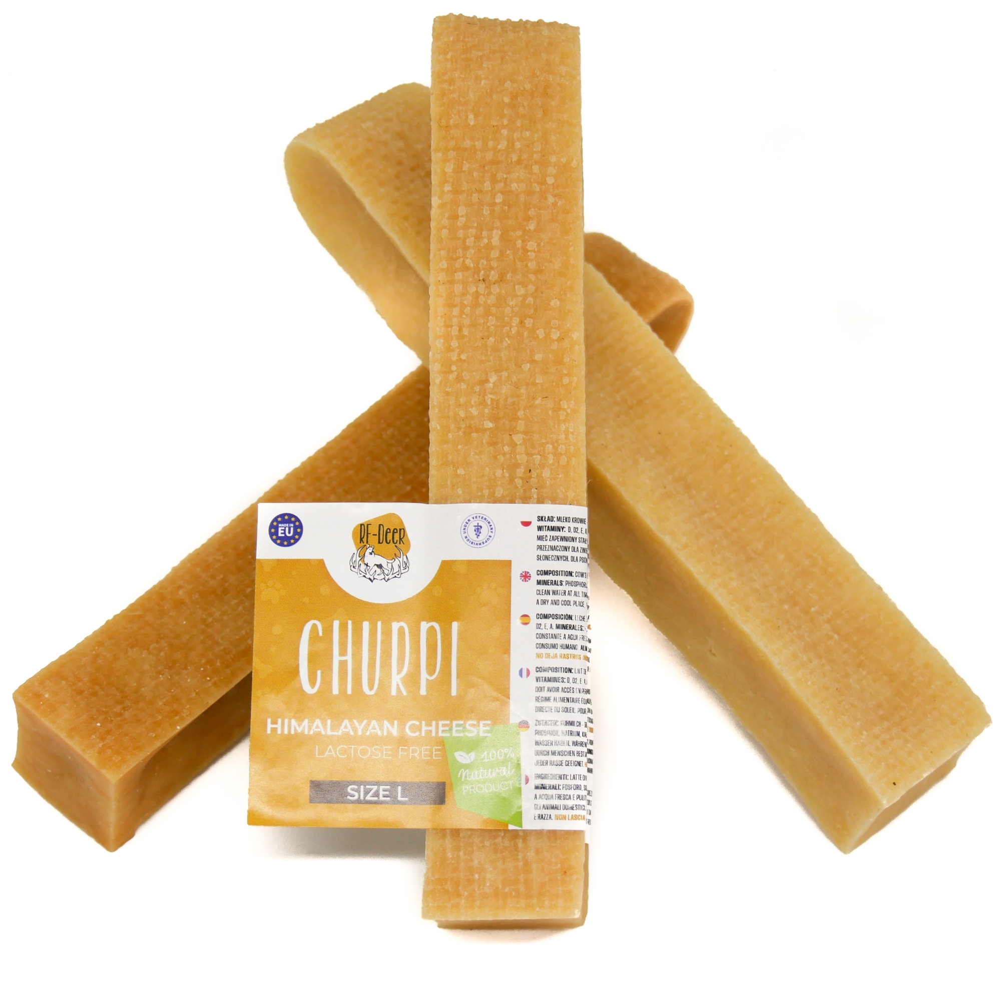 Levně 3 kusy Himalájského sýru L 240-300g Kousátko psí pamlsek sýrová pochoutka 14-15 cm