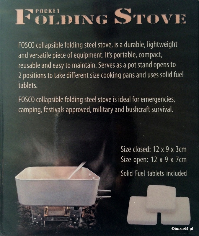 Składana kuchenka na paliwo stałe Marka inna marka