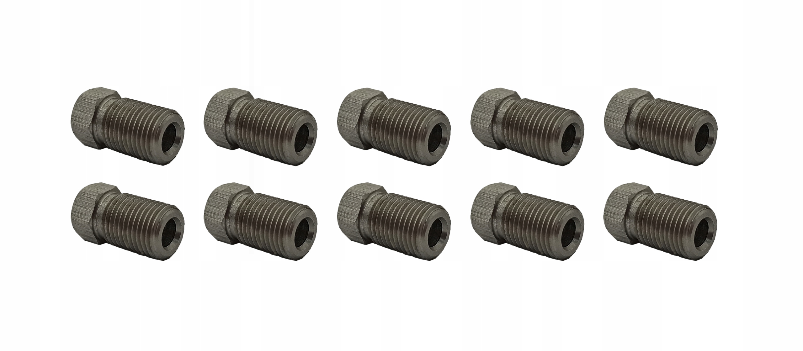 10x Nerezová koncovka brzdového potrubí 3/8x24 KPS-5 Inox)