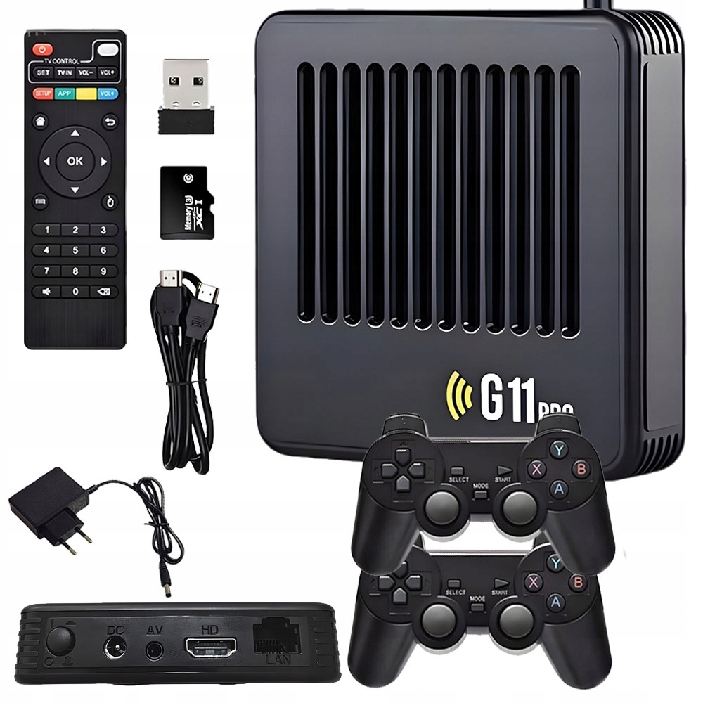 G11 Pro Retro Herní Konzole 32000 Dual Android 2 Bezdrátové Pady Hdmi