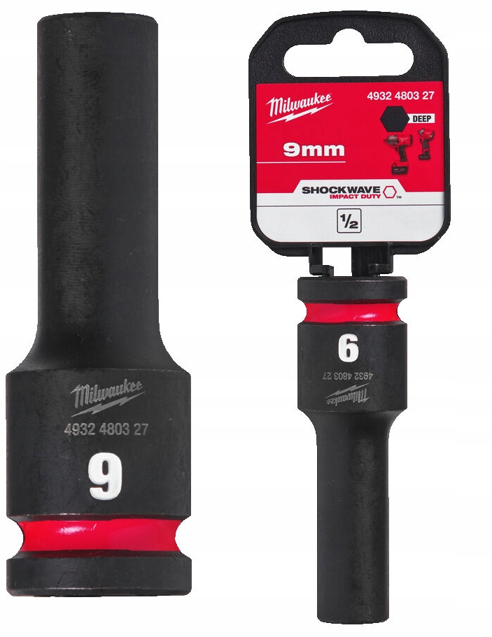 

Nasadka udarowa długa 1/2" Milwaukee 9 mm