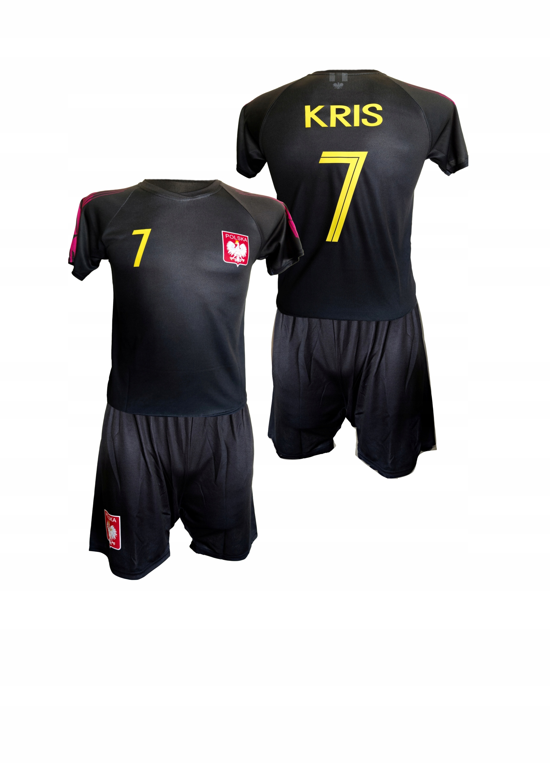 Fotbalové oblečení Polsko Vlastní potisk Personalizace tričko kraťasy 140