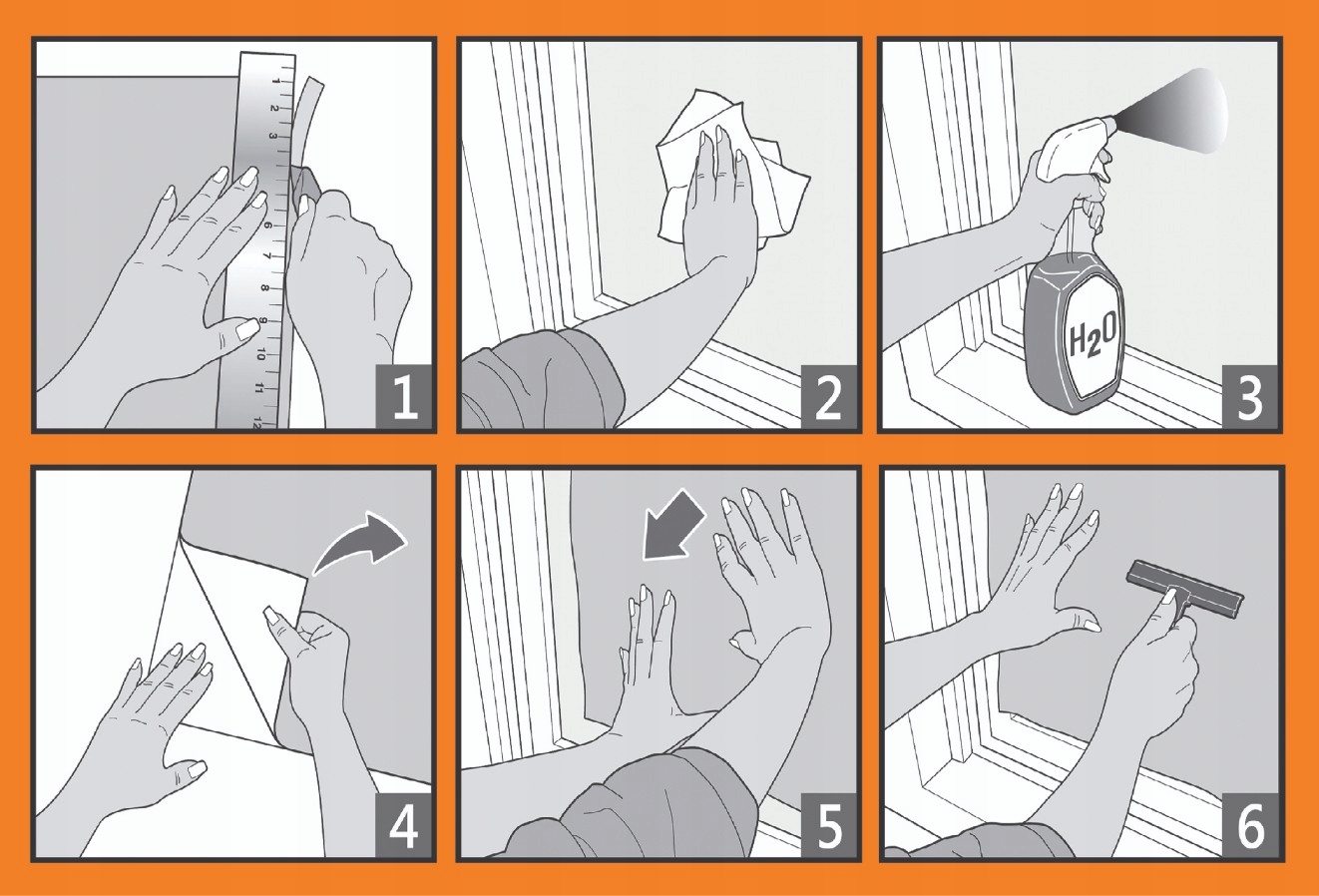 Folia statyczna Dekoban Eco Static SPLITTER 67,5x150 Transparentność półmatowa