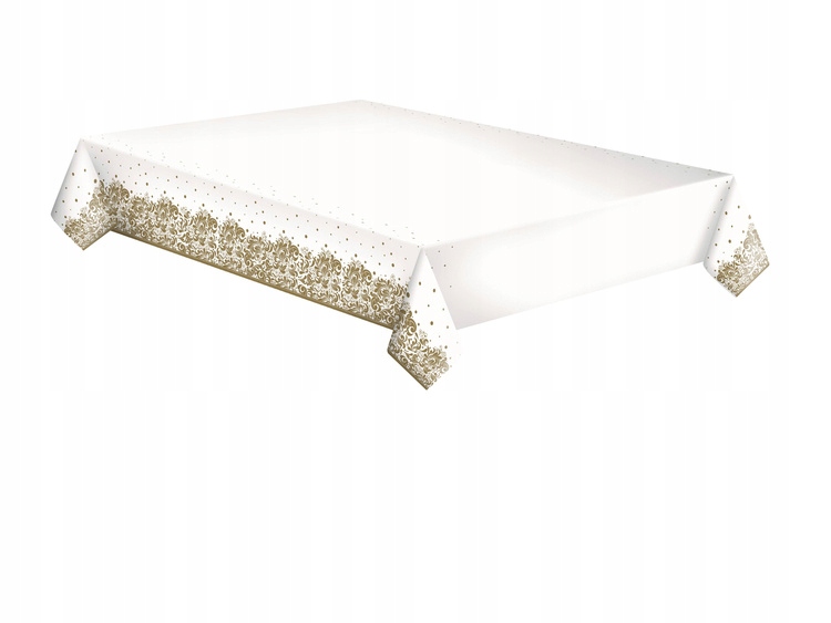 

Obrus Papierowy Złoty Ornament Wzór 120 x 180 CM