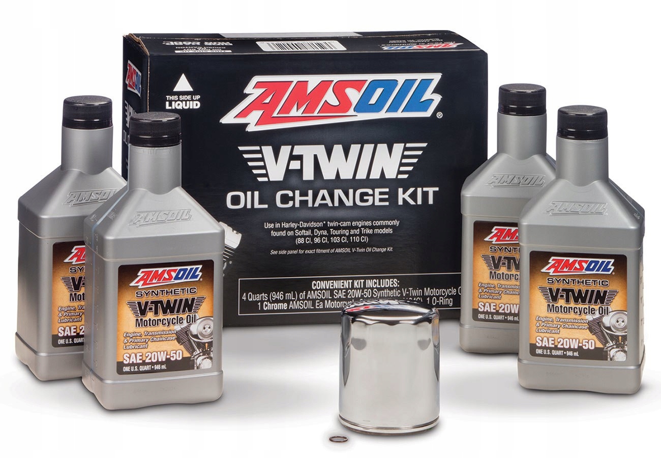 AMSOIL ZESTAW DO WYMIANY OLEJU V-TWIN 20W-50