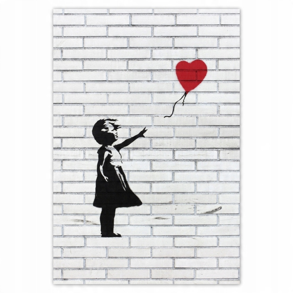 

Naklejki 135x200 Banksy Dziewczynka z balonikiem