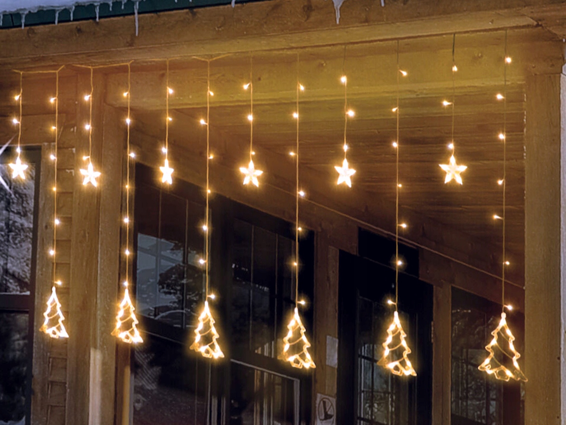 Kurtyna CHOINKI GWIAZDKI 138 LED 230V - ZEWNĘTRZNA Marka Home Styling Collection