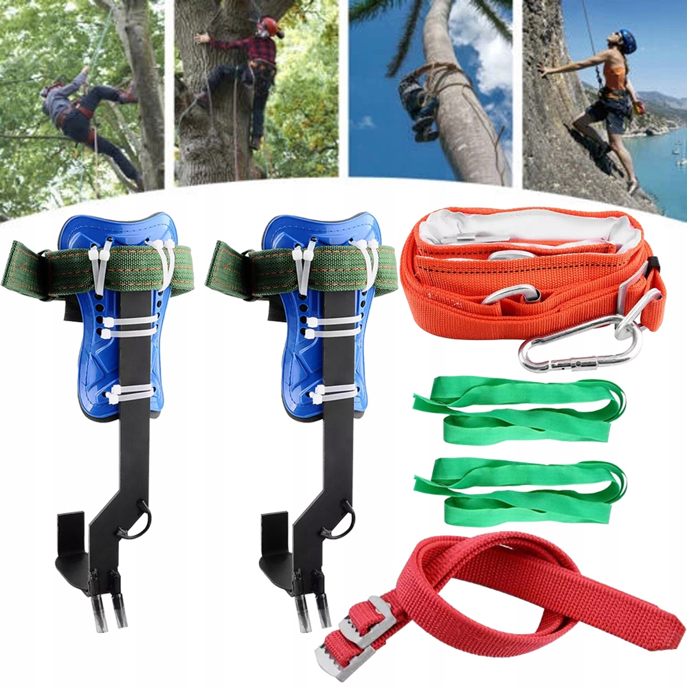 Zestaw Kolce Do Wspinaczki Po Drzewach Z Pas bezpieczeństwa Do 100 kg
