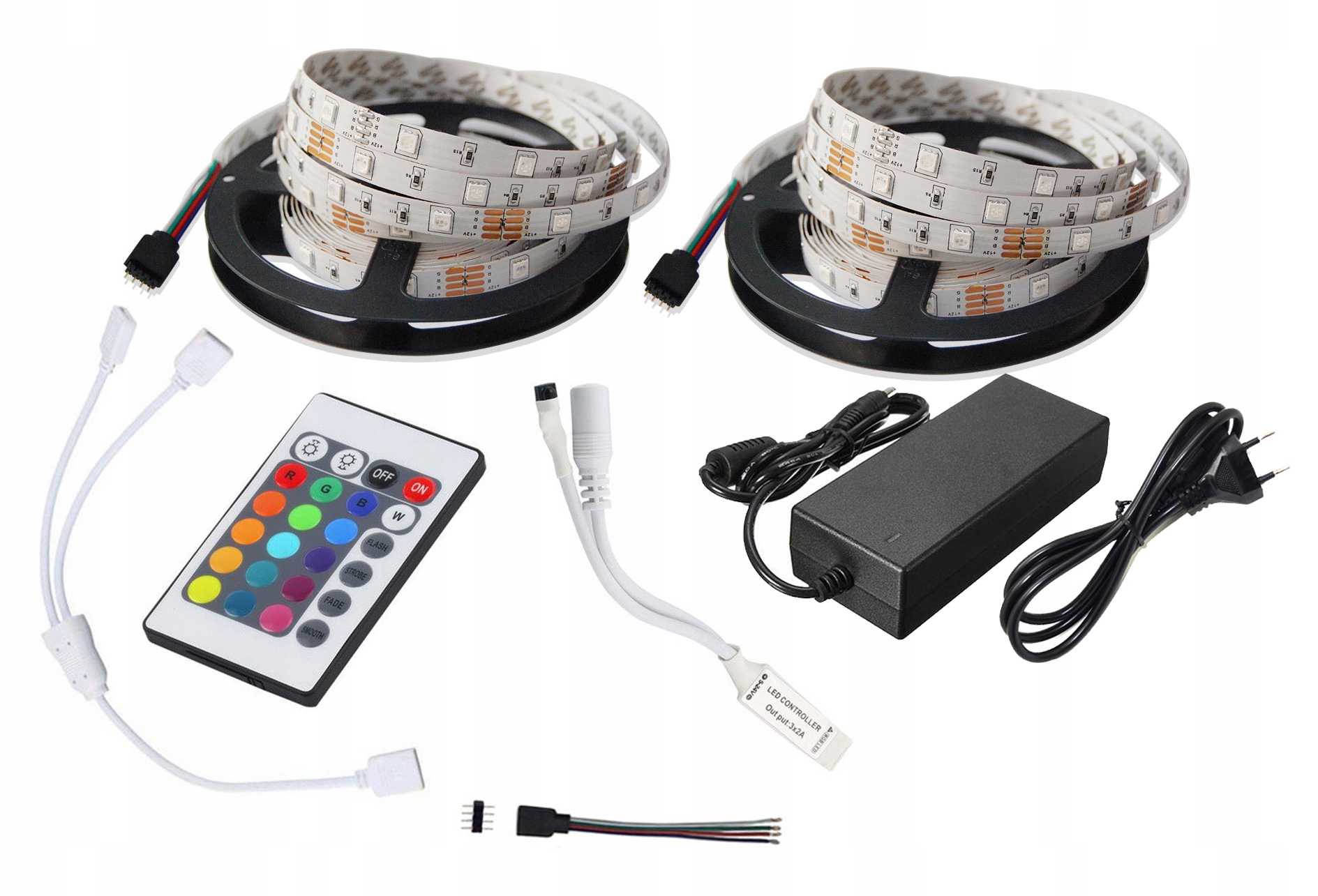 

Taśma Led Zestaw 150RGB 10m 5050 pilot 24 zasilacz