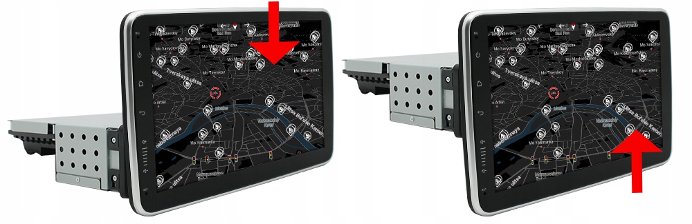 RADIO 1 DIN 10.1 CALA ANDROID + KAMERA W RAMCE Montaż 1-DIN