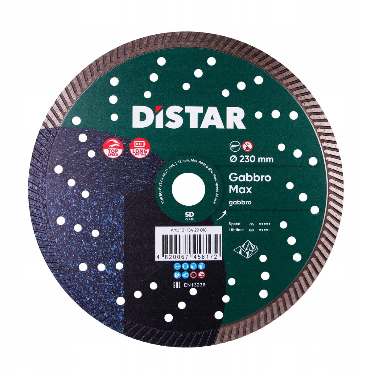 

Tarcza diamentowa 230mm Distar Turbo Gabbro Max