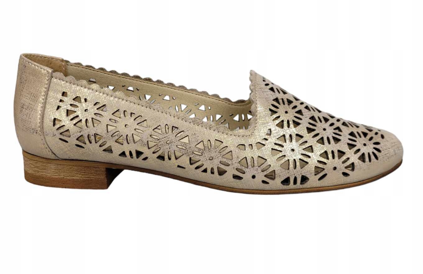 Clasicco Lordsy Ažurové Baleríny 0456 Fierra Zlato vel. 41