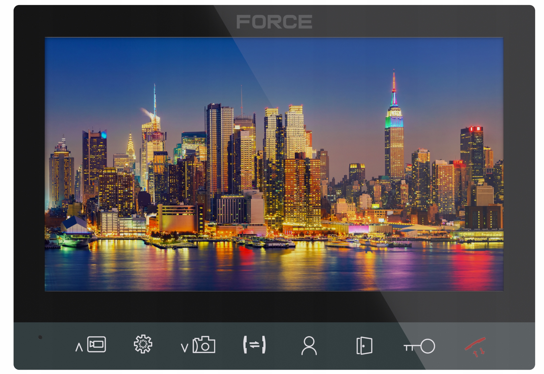 Monitor Pro Videotelefon Force Ingo 7" Černý Full Hd