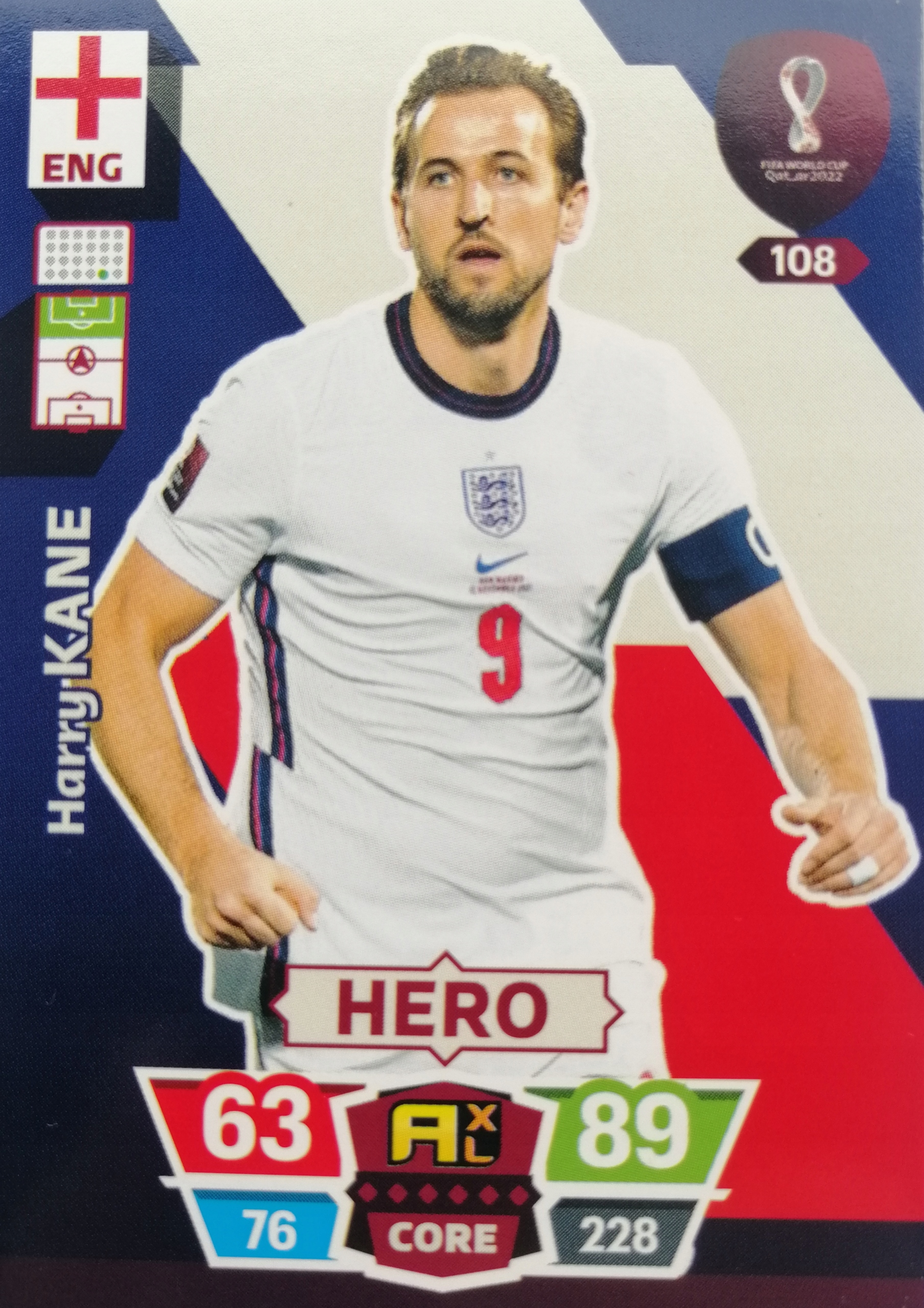 World Cup Qatar 2022 Hero Anglia 108 Harry Kane