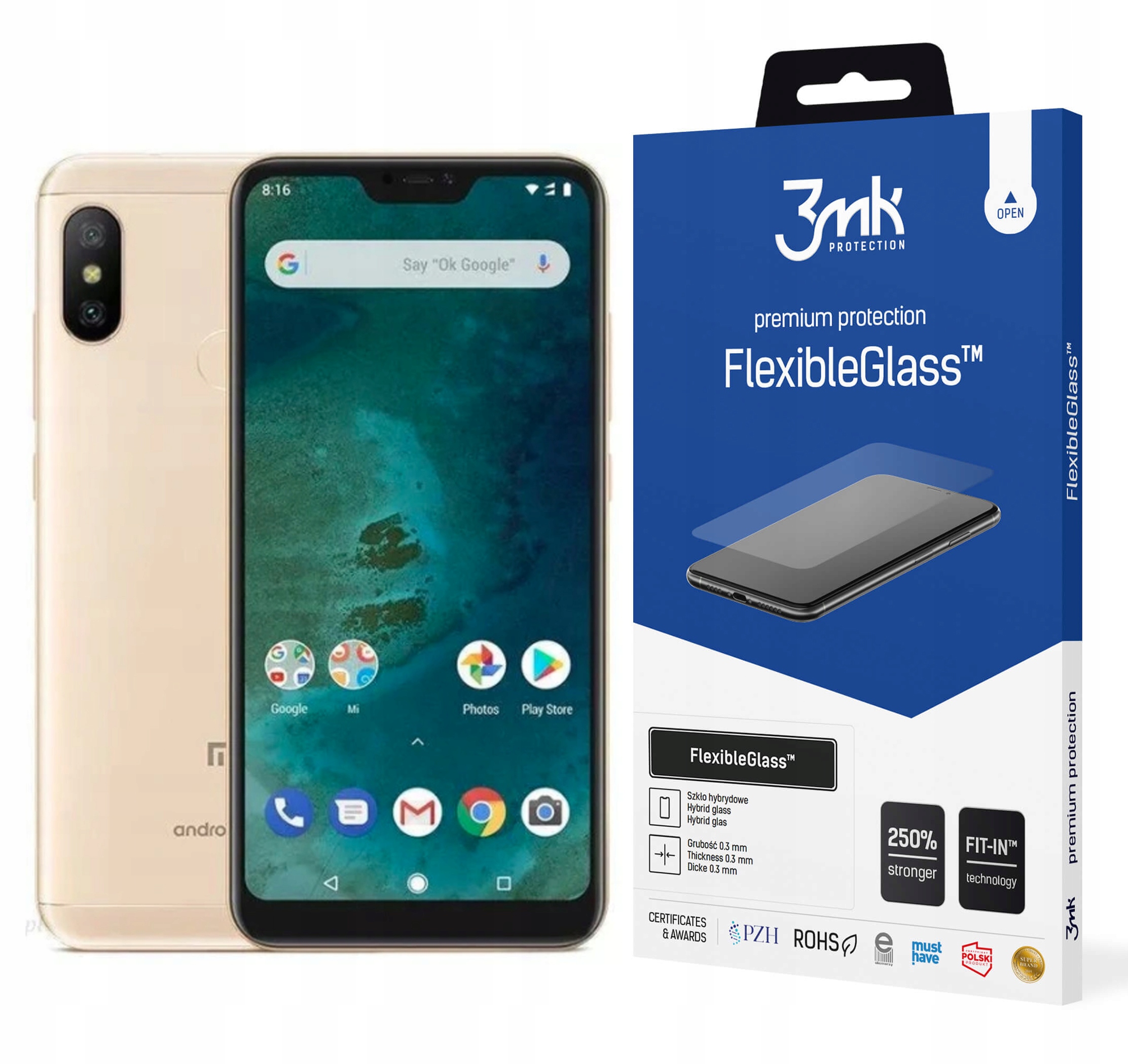 

3MK Szkło FlexibleGlass do Xiaomi Mi A2 lite