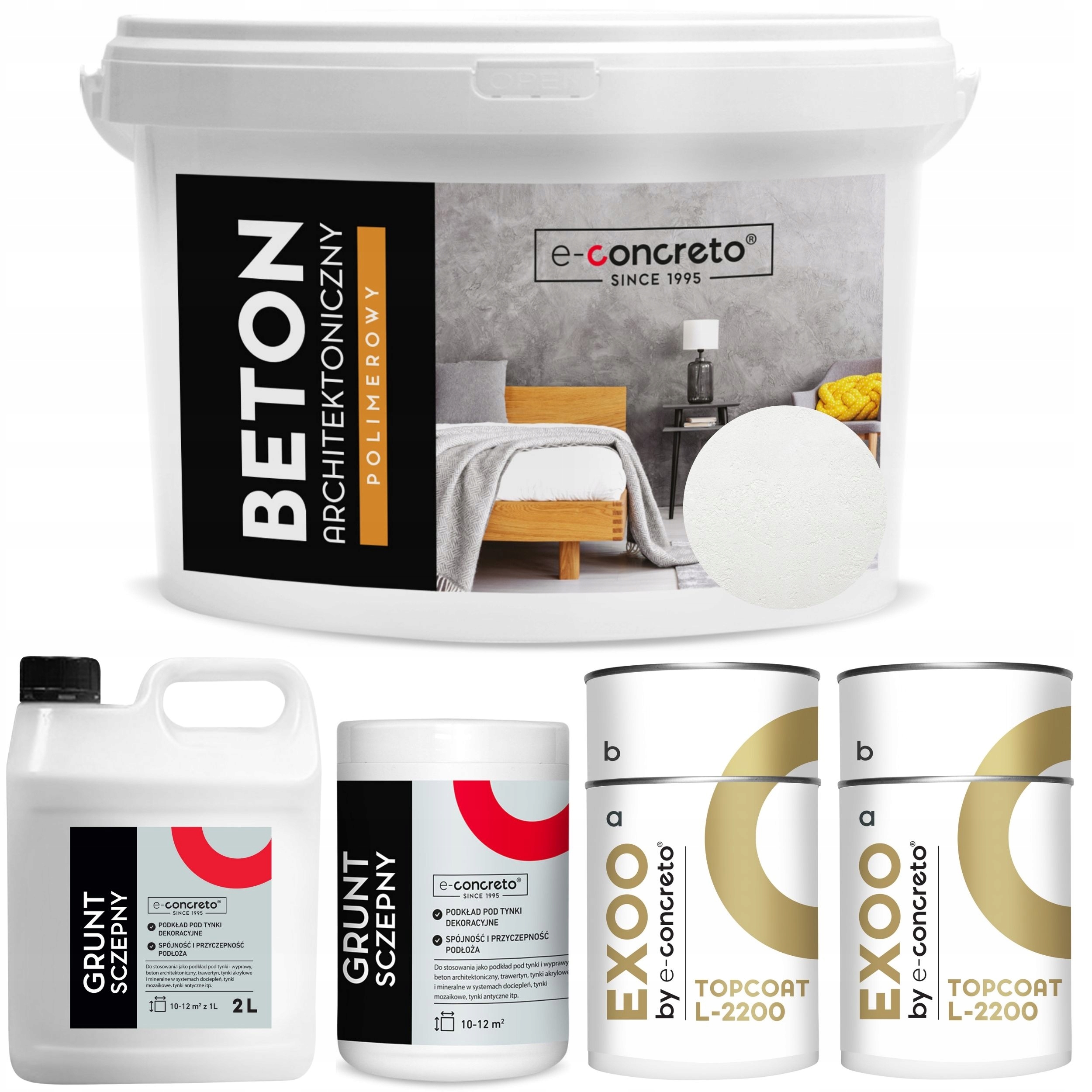 Beton Architektoniczny Wodoodporny do Łazienki i pod Prysznic 25m2 Biały