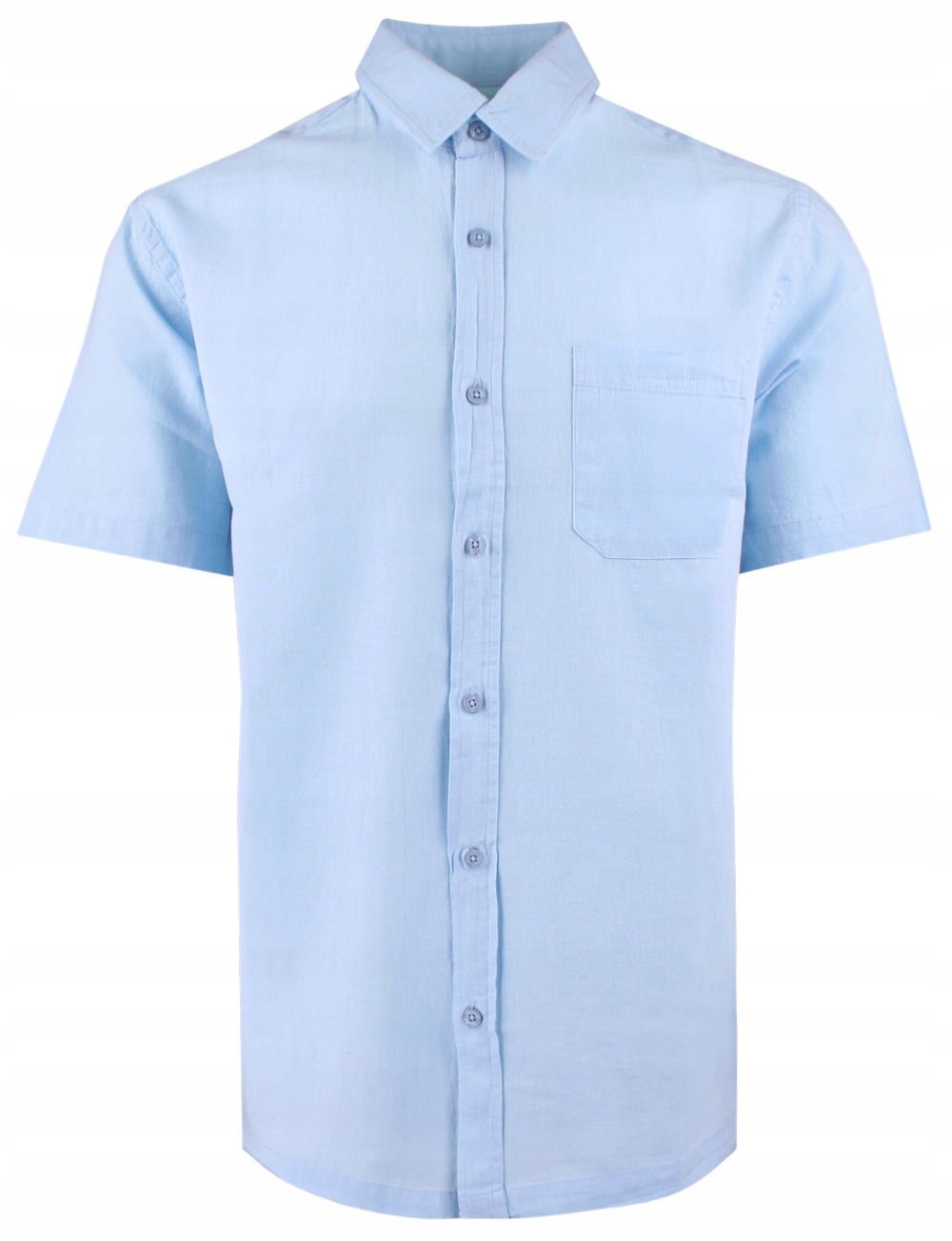 Víkendová košile s lnem, Kr. rukáv Brave Soul modrá XL