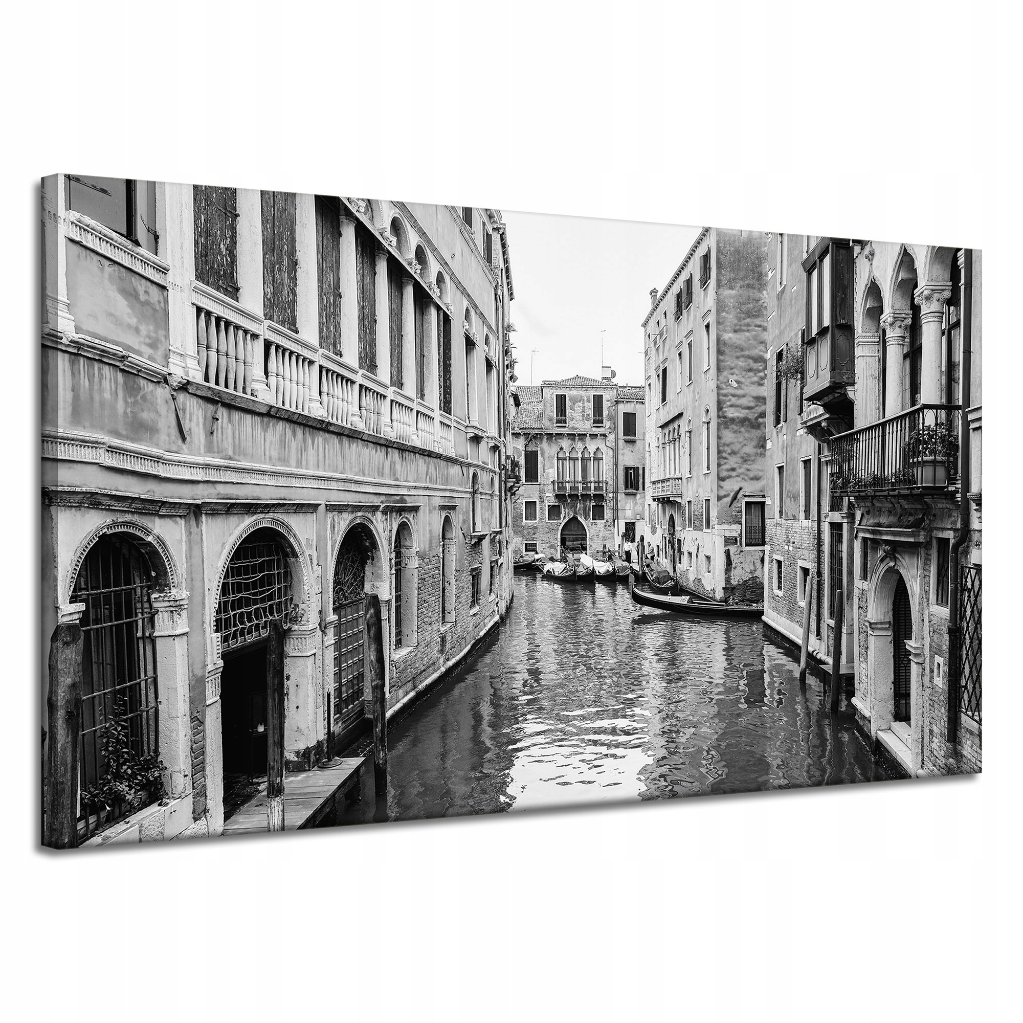Obraz Canvas Benátky černobílé Itálie 120x70 cm
