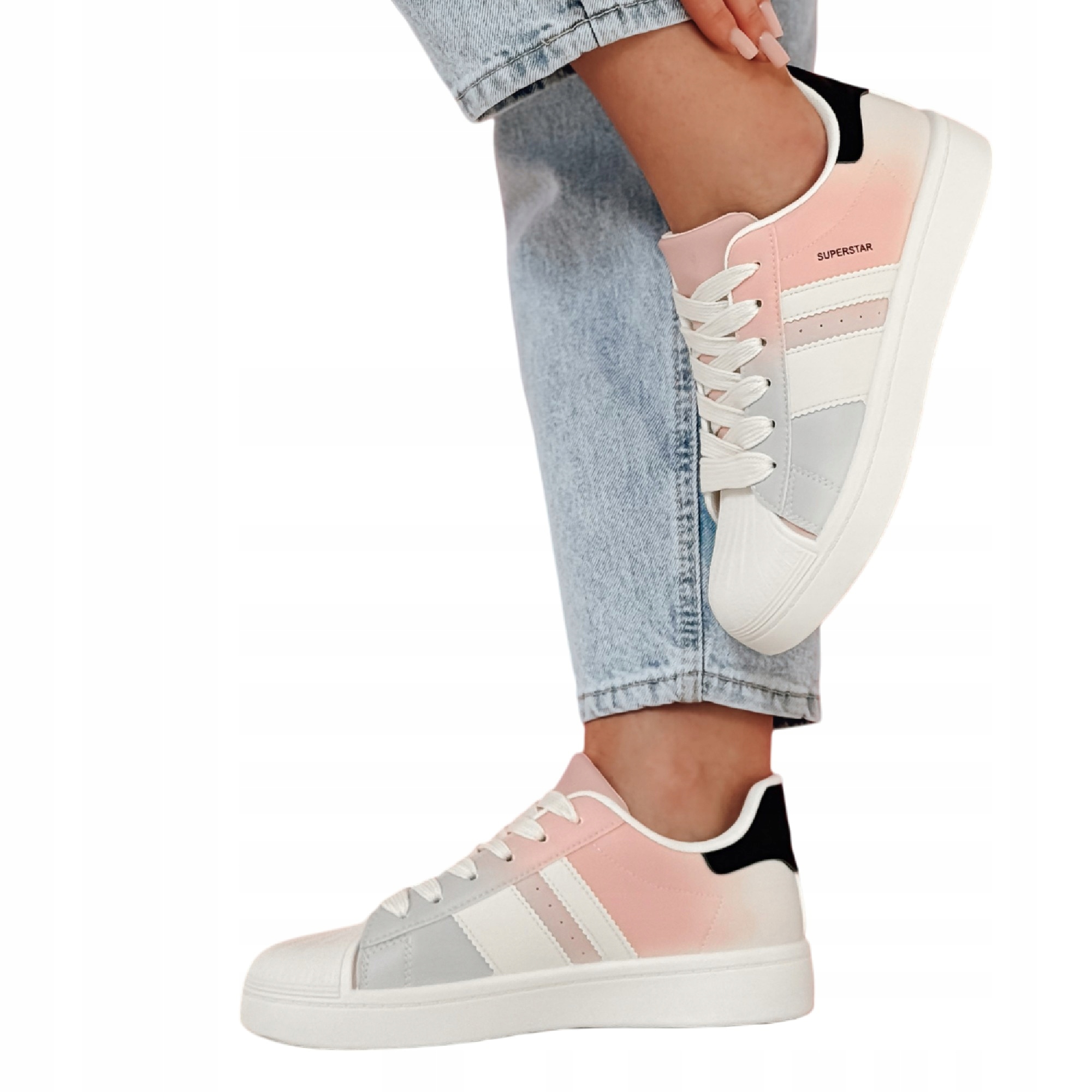 Sneakersy Damskie Buty Sportowe Na Platformie Dstreet ZY0862 38