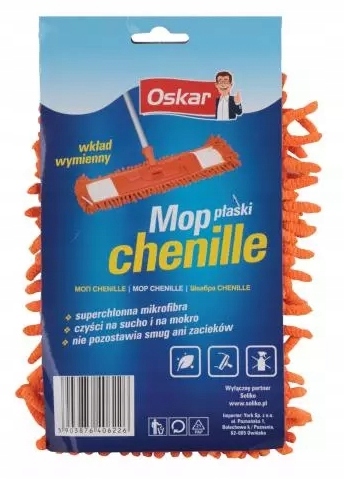 

Oskar, Mop płaski chenille zapas