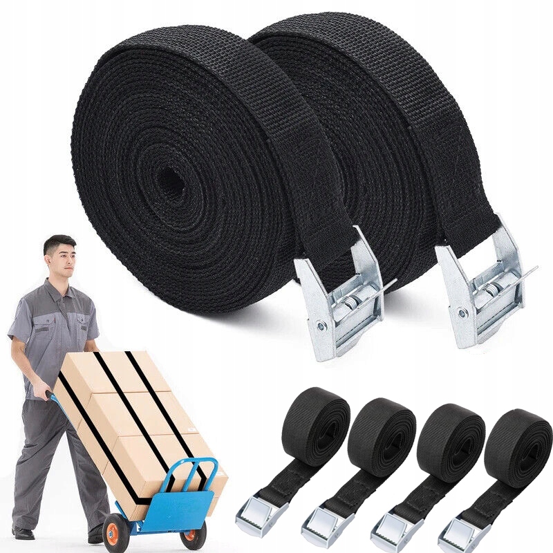 6X PAS TRANSPORTOWY MOCUJĄCY, PASY ZABEZPIECZAJĄCE