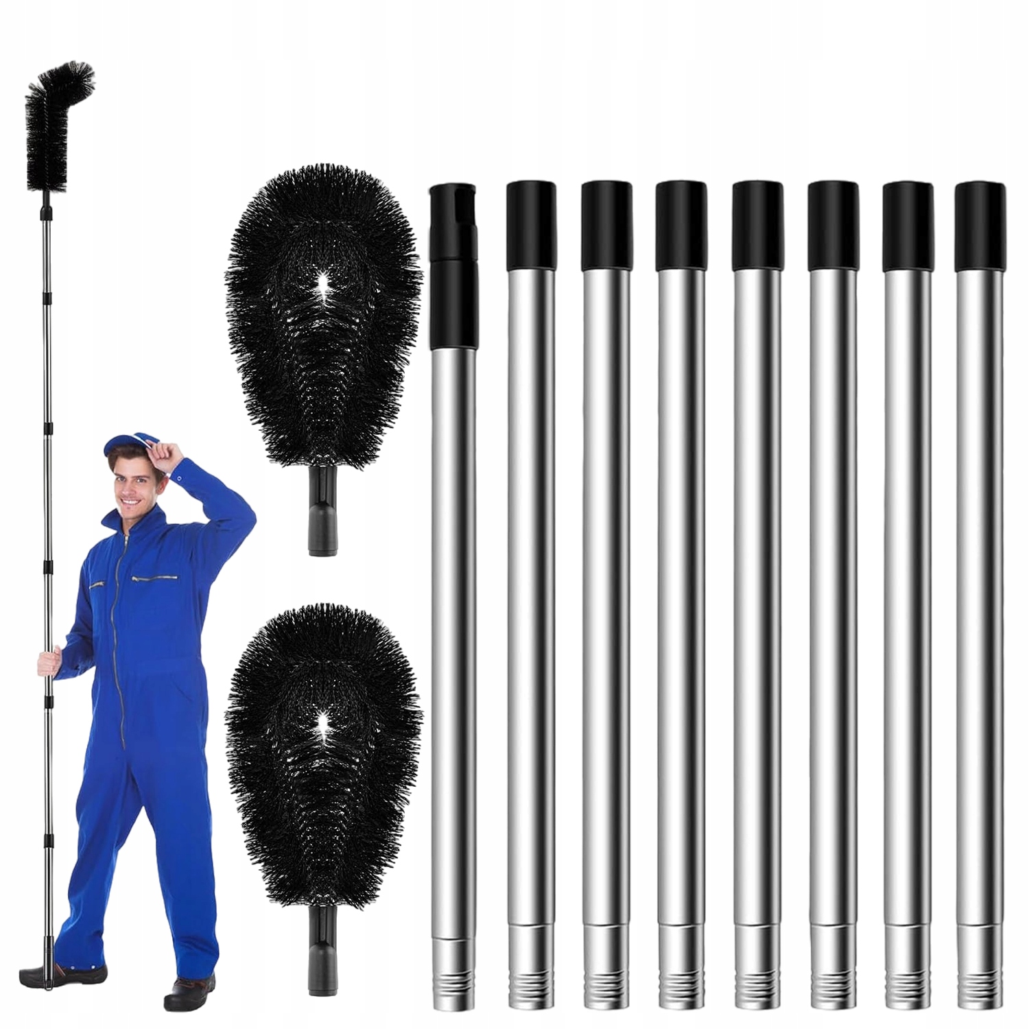 Levně 310 CM Kartáč Na Čištění Digestoří A Sněhových Listů 8 X Sloupů