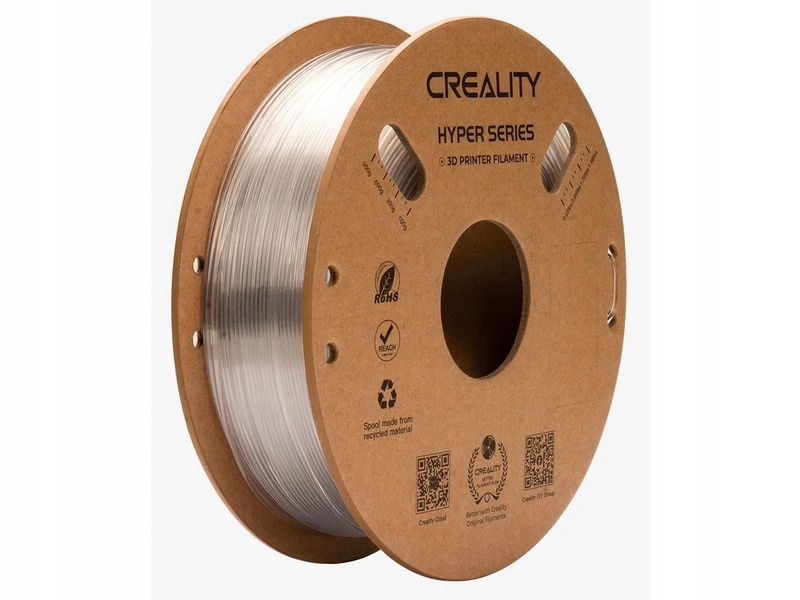 Filament Creality Hyper Petg, Średnica 1.75 mm Transparentny