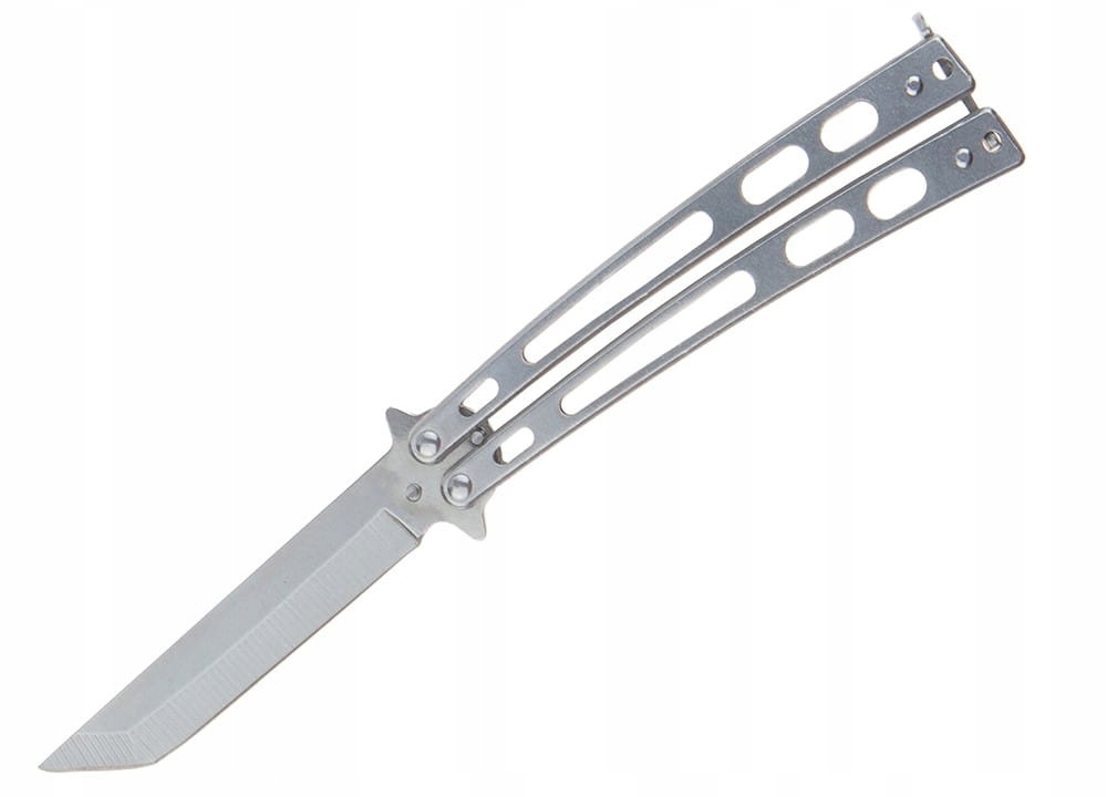 Nóż motylek balisong tanto Bsh Adventure aluminium stal 420 N465C