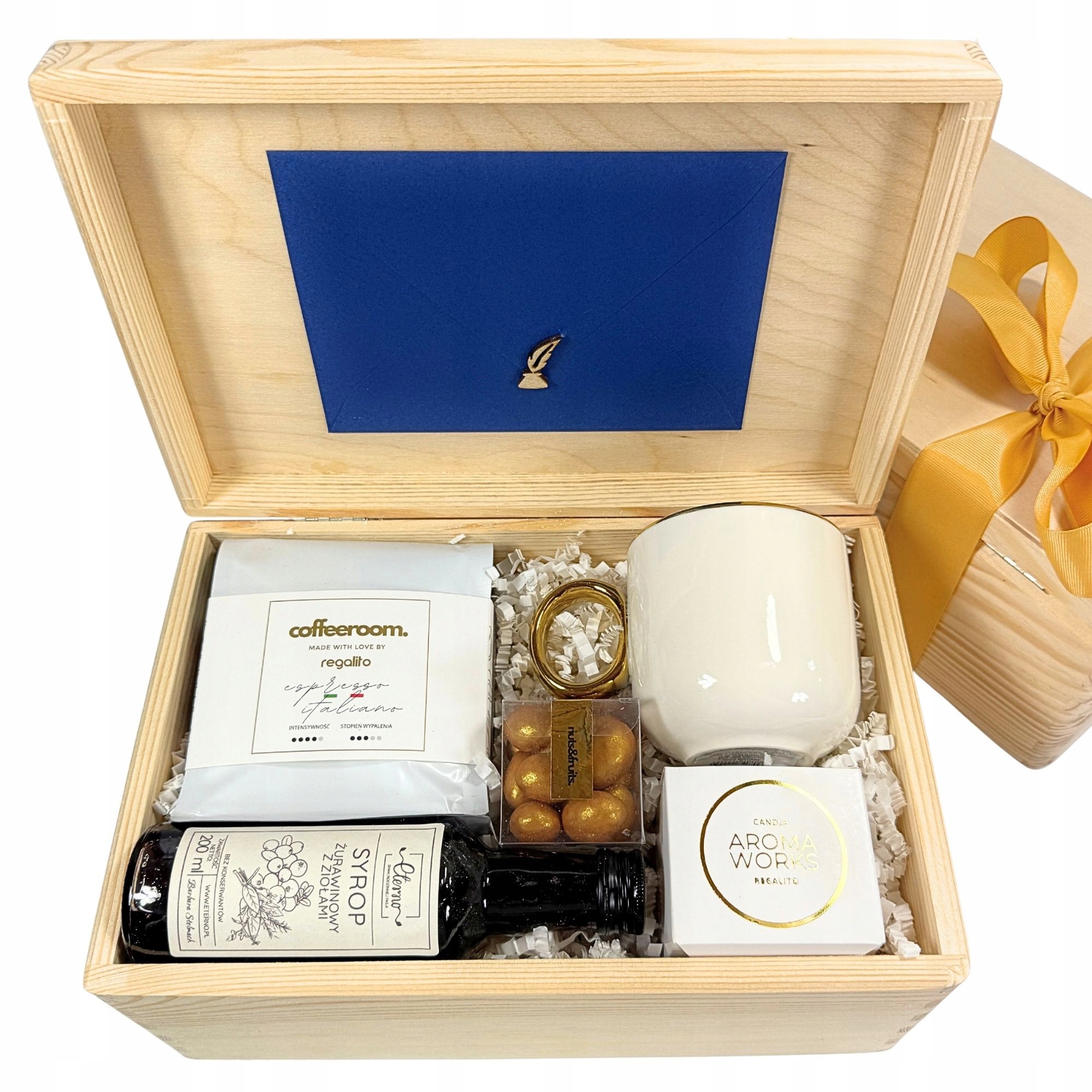 Box nr 680 Zestaw Kosz Prezentowy Upominek Personalizowany Pudełko