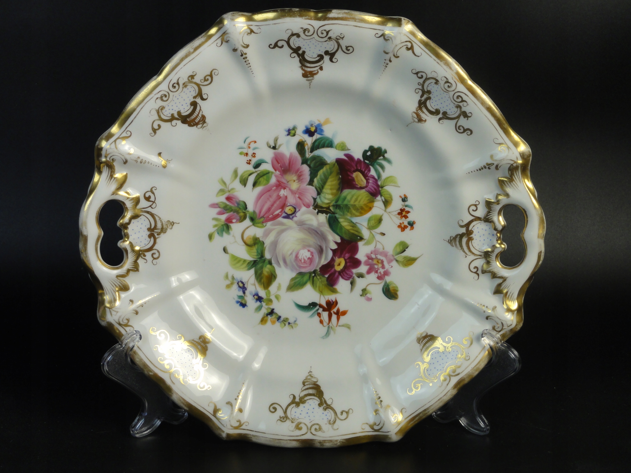 RĘCZNIE MALOWANY TALERZ PATERA B/S