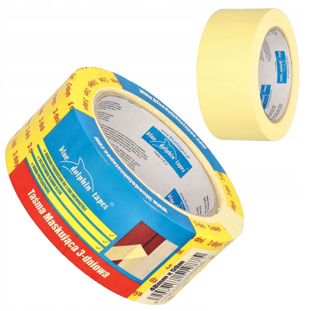 

Taśma Maskująca 3 Dniowa 48mm x 50m Blue Dolphin