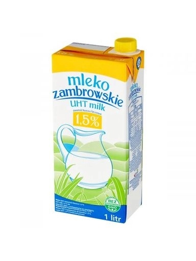 Levně 10 x Zambrovské mléko Uht 1,5% 1 l