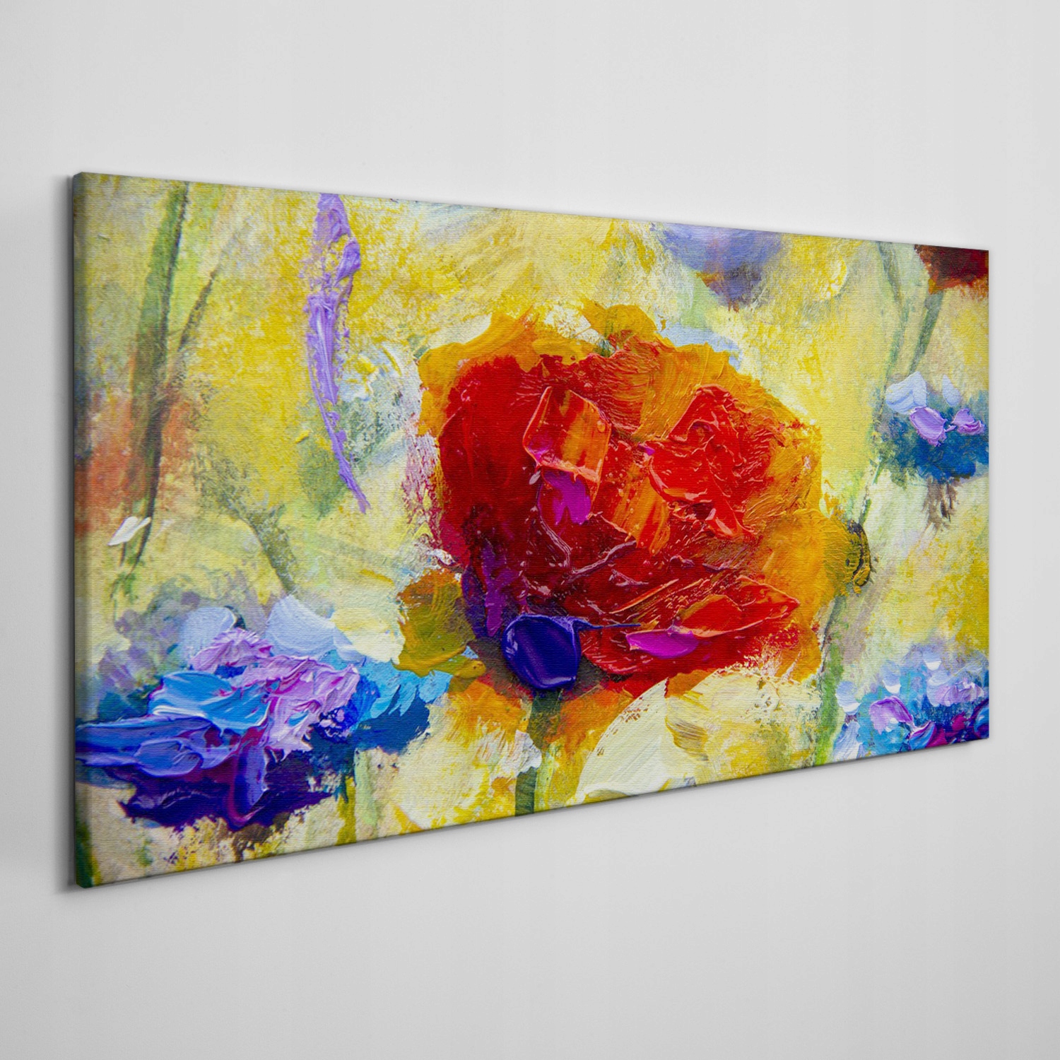 

Obraz ścienny na płótnie Kwiat malowany 140x70 cm