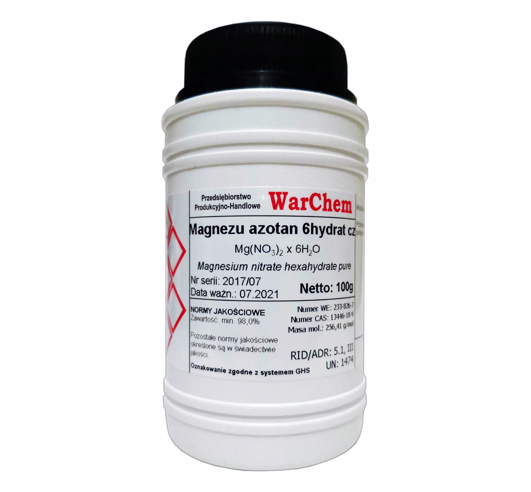 

Azotan Magnezu 100g Warchem [46974]
