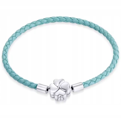 Modulární náramek s přívěskem Aqua 19 Cm pro přívěsek jetel stříbro 925