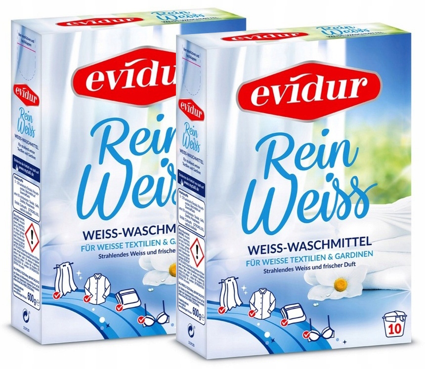 

Evidur Rein Weiss proszek białe pranie firan 10pr