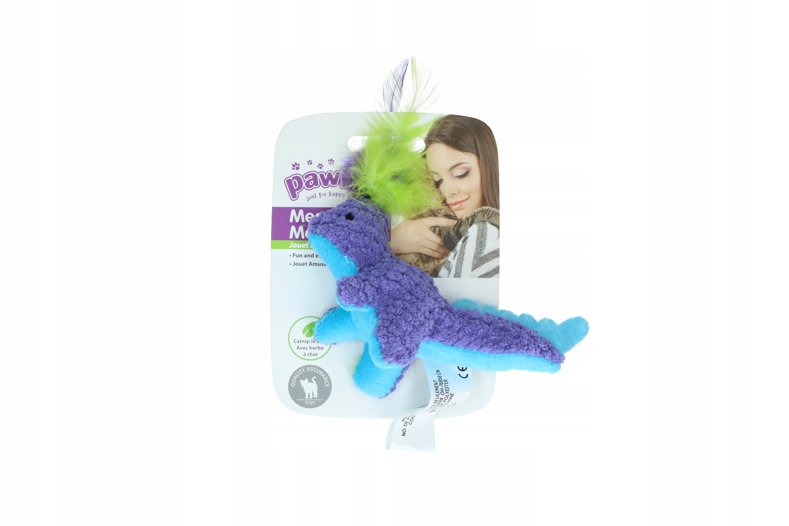 

Zabawka dla kota Dinozaur błyszcząca z kocimiętką