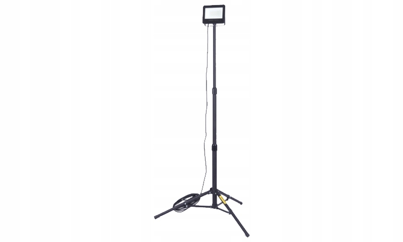 Stavebná Lampa Halogénová, Led Reflektor 50W 4500LM Na Statíve 1,7 M Výkonný