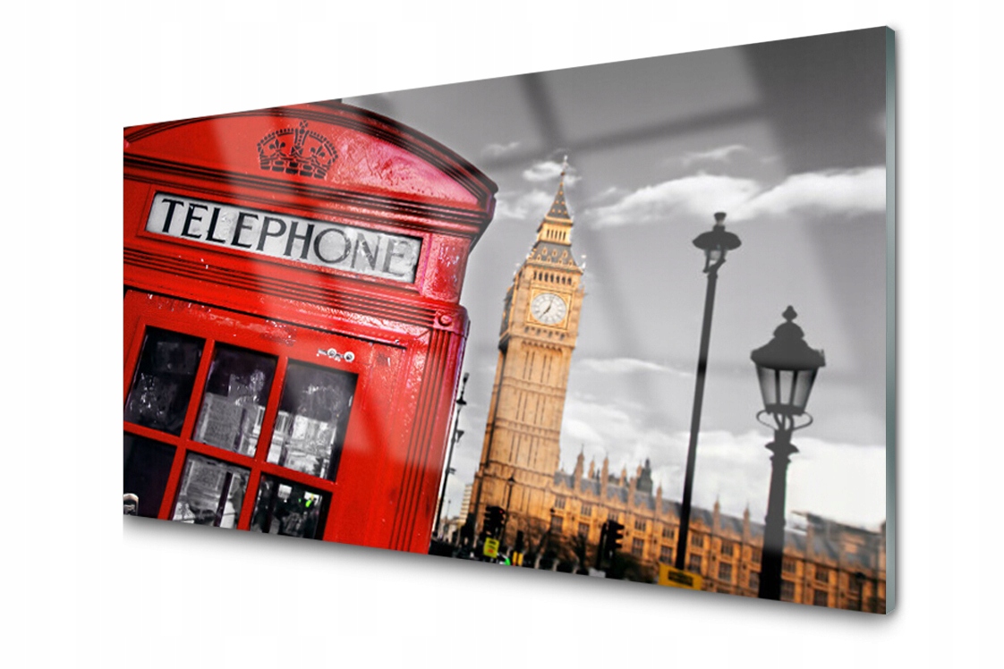 

Panel szklany Płytka Miasto Londyn 140x70 + Klej