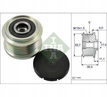 INA KOLO PASOWE ALTERNATORA FIAT DUCATO Producent części Schaeffler INA