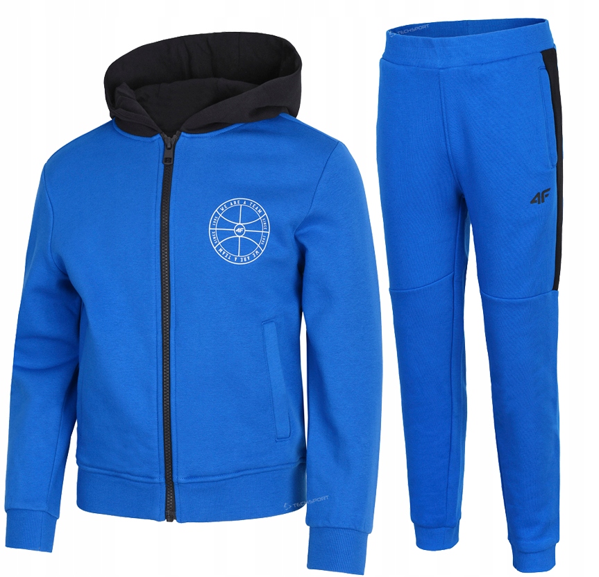 

4F Chłopięcy Dres Komplet Bluza Spodnie 158