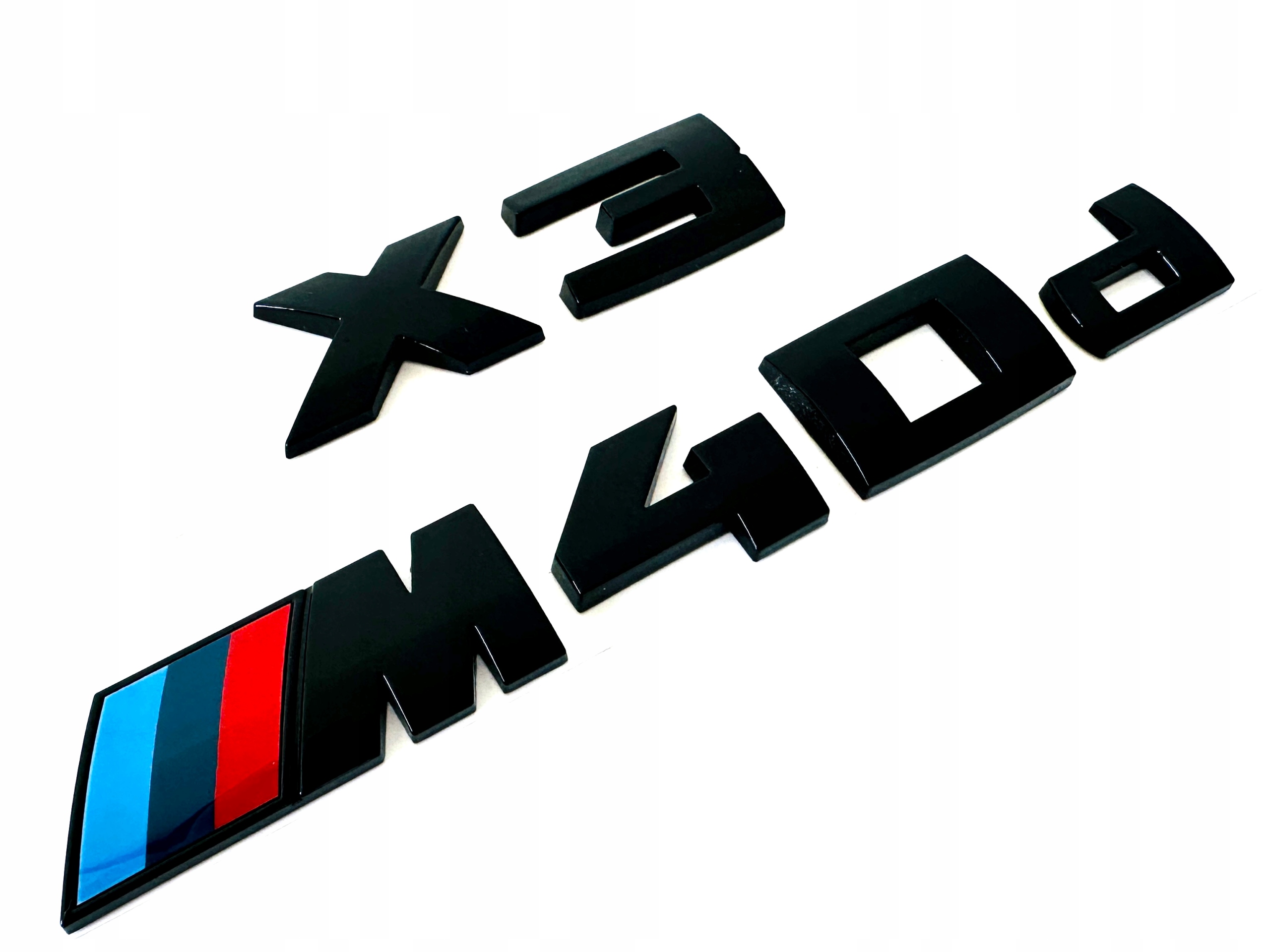 Bmw X3 M40d X3 M 40d emblém logo znak nápis čierny